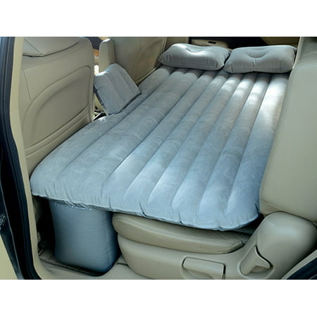 Waterproof Air Mattress Inflatable Bed for Car Back Seat Mobile Bedroom With Pump,Silver
