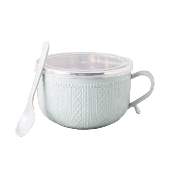 25 Oz Insulated Mug With Lid And Plate Large Soup Cup For Coffee Stews And Ideal Kitchen Use