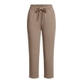 thumbnail image 5 of Khunlpohl Capris Pants for Women Drawstring Elastic Waist Joggers Pant Straight Leg Casual Capri Pant with Pockets, 5 of 5