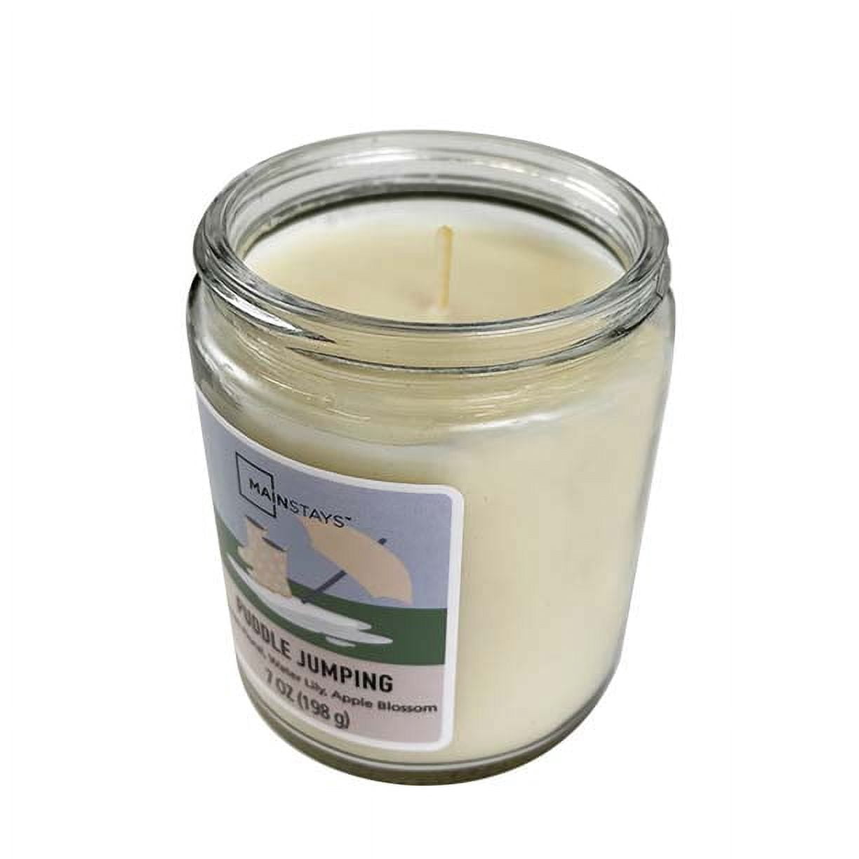 Mainstays Puddle Jumping Scented Twist Jar Candle, 7 oz, Single Wick