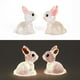 thumbnail image 4 of Conejo luminoso para decoración, micropaisajismo, manualidades, miniconejitos, adornos para decoración del hogar, lindas figuras en miniatura, 4 of 5