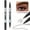 Black Brown, variant on 2-in-1 Dual-Ended Microblading Eyebrow Pencil, Upgraded Eye Brow Pen with 2 Fork Tip, Long-Lasting Microblading Eyebrow Pen for Natural Brows, Beginners & Daily Use Eyebrow Pencils for Women