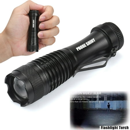 CREE Q5 AA/14500 3Mode ZOOM LED Super Bright Flashlight MINI Police (Best Flashlight For Police Officers)