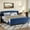 Blue, variant on Christopher Knight Home Velvet Upholstered King Bed Frame with Wingback Headboard & Scroll Footboard, Turquoise