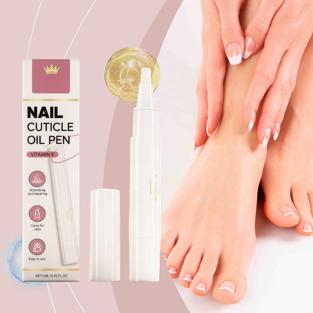Pisexur Belleza Maquillaje Lápiz para cutículas con vitamina E: hidrata y acondiciona las uñas secas, uñas de aspecto nutritivo, cuidado de uñas sin complicaciones, 3 mlpara mujeres y hombres