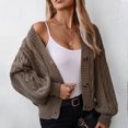 thumbnail image 6 of Aloohaidyvio Cardigans for Women Plus Size,Women's Open Front Cardigan Sweaters Fashion Button Down Cable Knit Chunky Outwear Coats, 6 of 6