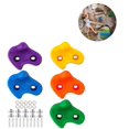 thumbnail image 2 of Soporte de escalada para niños, juego para niños, 10 unidades de soportes de escalada, 10 tornillos, se pueden usar para arreglar rocas de escalada en Indoo Afortunado Sencillez, 2 of 5