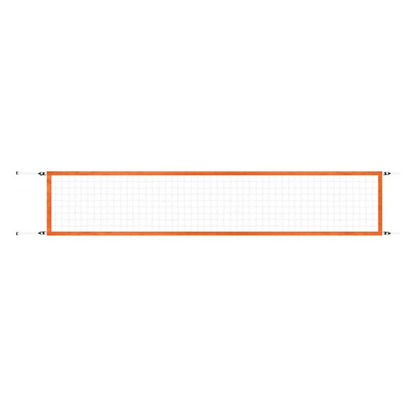 Red de voleibol de piscina de repuesto de longitud ajustable con bolsa de transporte, red de práctica Naranja