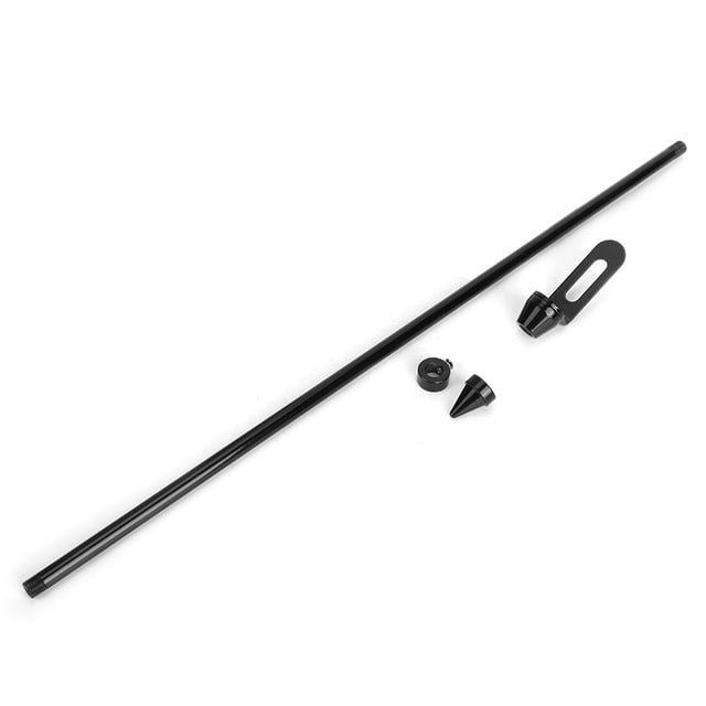 Accesorio universal para portaequipajes de asiento trasero de motocicleta, asta de bandera, color negro