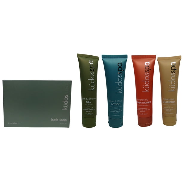 Kudos Spa Travel Set 2 Shower Gel, 2 Lotion, 2 Shampoo, 2 Conditioner