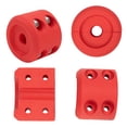 thumbnail image 2 of XUKEY 2PCS Winch Cable Hook Stopper Rubber Rope Line Saver Bump Stop AT Black Red, 2 of 6
