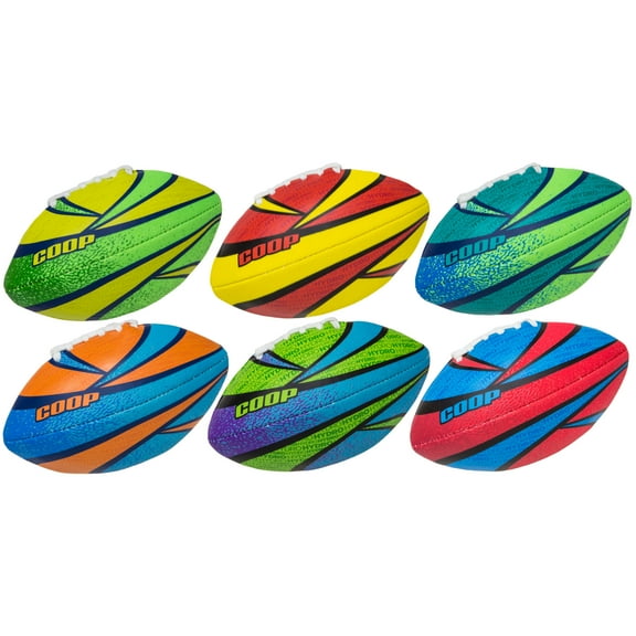 COOP Hydro Rookie Waterproof Football, 6 Inches, Styles and Colors may vary