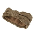 thumbnail image 1 of Unique Bargains 1 Pce Bandeau Confortable en Tricot Torsadé Marron Foncé, 1 of 6