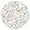 133, variant on Allover Floral Print Round Tablecloth with Elastic Edge, Water-Resistant Polyester Cover, Fits 44-52 Inch Round Tables for Kitchen or Garden
