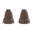 thumbnail image 3 of Jumpingount Nuevo gorro de invierno para mujer, gorro de punto, cálido, , a la moda, gorro de lana, gorro elegante que combina con todo caqui claro 2Conjunto, 3 of 6