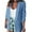 Blue, variant on Women's Casual Blazer Jackets Long Sleeve Open Front Office Blazers Elegant Short Slim Fit Lightweight Business Suit