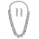 thumbnail image 3 of Luxury full diamond zircon necklace earrings two-piece set high-end fashion, 3 of 3