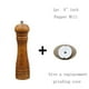 thumbnail image 1 of Molinillo de sal y pimienta de 5, 8 y 10 pulgadas, molinillo de grano de especias de madera maciza con núcleo de molienda de cerámica ajustable, herramientas de cocina, 1 of 3