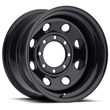 15x8 Vision HD 85H Soft 8 Gloss Black Wheel 5x4.5 (-19mm) CAPS SEPARATE