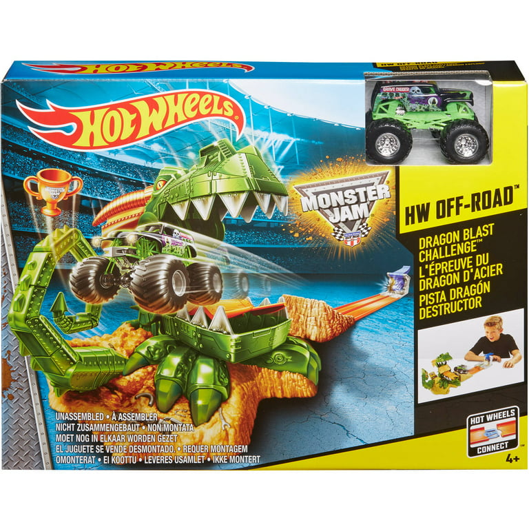  Hot Wheels Dragon Blast Play Set with Launcher for