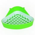 thumbnail image 2 of Walbest Triangle Potty Trainer Corner Bunny Toilet Guinea Pig Litter Bedding Plastic Box Pet Pan for Rabbit Chinchilla Hamster Ferret Small Animal (Green), 2 of 7