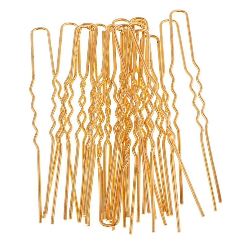 20 Pcs U Shaped Hair Pins Wave Hair Pins Hair Styling Tool Jewelry Findings 