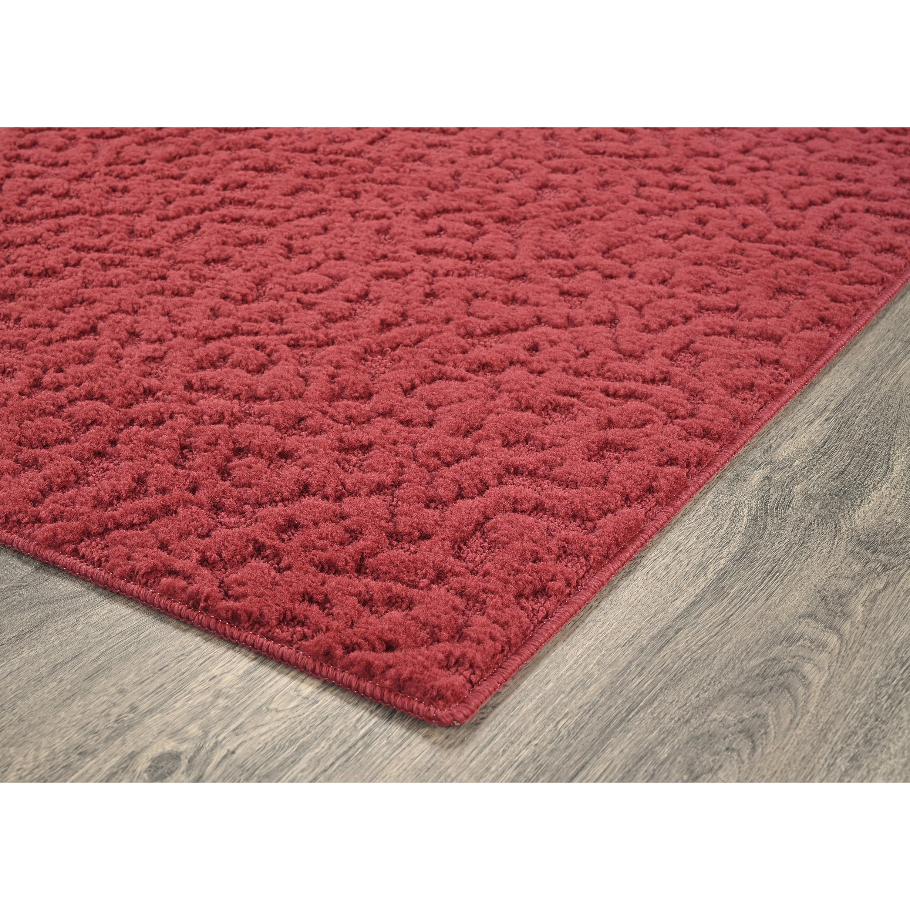 Garland Rug Ivy Chili Red Indoor Runner Rug, 3' x 8'