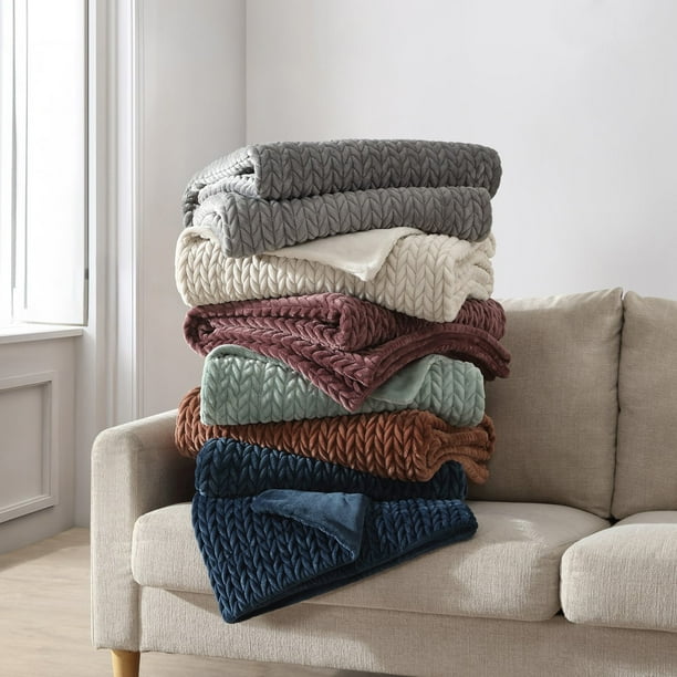Ann Taylor Chevron Plush Throw Blanket - Samsclub.com