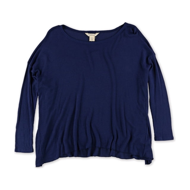 Ralph Lauren Womens Waffle Basic T-Shirt, Blue, Medium