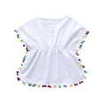 thumbnail image 1 of goowrom Girls Loose Style Dress, Round Collar Short Sleeves One-piece, 1 of 10