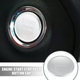 thumbnail image 2 of Silver Tone Vehicle Car Engine Start Stop Push Button Cover Cap for Audi A4L A6L Q5 A5 A7, 2 of 5
