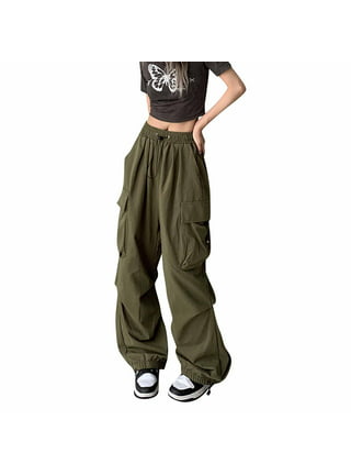 AMILIEe Women Cargo Pants Goth Baggy Jeans Wide Leg Gothic Pants Tripp  Pants Punk Hip Hop Pants