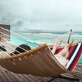 thumbnail image 6 of Bathonly 11 FT 2-Person Hammock with Pillow, Folding Curved Spreader Bar, Trinidad Red, 6 of 11