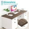 thumbnail image 4 of Kaboon 59.1x23.62 inch Universal Table Top, Eucalyptus, 4 of 7