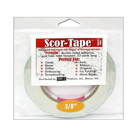 Scor Pal Scor Tape Dbl Side Adhesive 3/8