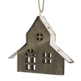thumbnail image 3 of A&B Home Set of 12 Cut Out Wooden House Hanging Ornaments 5.3" x 0.4" x 4.5", 3 of 13