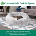 thumbnail image 2 of Cama Donut para Perro Furhaven Mist Gray XL Calmante con Cubierta Lavable Desmontable, 2 of 10