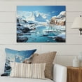 thumbnail image 2 of Designart "Chilling Abstraction Antartica An II" Winter Landscape Metal Wall Art Prints, 2 of 5