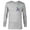 Athletic Heather, variant on Disney and Pixar Alphabet Monogram Letter N for Finding Nemo - Long Sleeve T-Shirt for Men - Customized-White