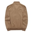 thumbnail image 2 of WenVen Men's Bomber Jacket Lightweight Coat Fall Stylish Work Outerwear with Pocket Khaki L, 2 of 12