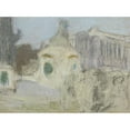 thumbnail image 2 of Édouard Vuillard 18x14 Black Ornate Wood Framed Double Matted Museum Art Print Titled - The Place De La Concorde (circa 1925), 2 of 5