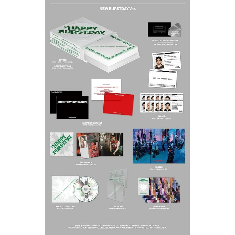 SEVENTEEN - [HAPPY BURSTDAY] 5th Album NEW BURSTDAY Version