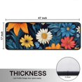 thumbnail image 5 of Kitchen Rugs Sets Of 2,Pioneer Flower Floral Print Pattern Anti Fatigue Kitchen Mat Rugs Non Slip Washable,Decorative Kitchen Floor Mats for Kitchen,Sink,Laundry,17"x47"+17"x47", 5 of 5