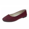 thumbnail image 2 of Domzle Flats for Women Round Toe Flat Shoes Dressy Black Ballet Flats Comfortable Womens Dress Shoes Ballerina Flats for Work Wine, 2 of 4
