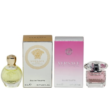 Versace Bright Crystal Eau de Toilette 5ml & Eros Pour Femme Eau de Toilette 5ml 2-Pack Mini Gift Set