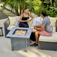 thumbnail image 4 of Endless Summer - The Francesca 30 Inch Square Gas Fire Table, 4 of 8