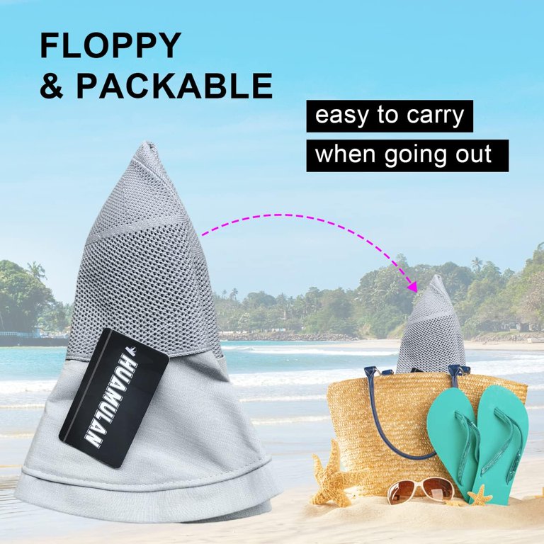 Women Wide Brim Sun Hats Metal Wired Edge Summer UV  display picture 3