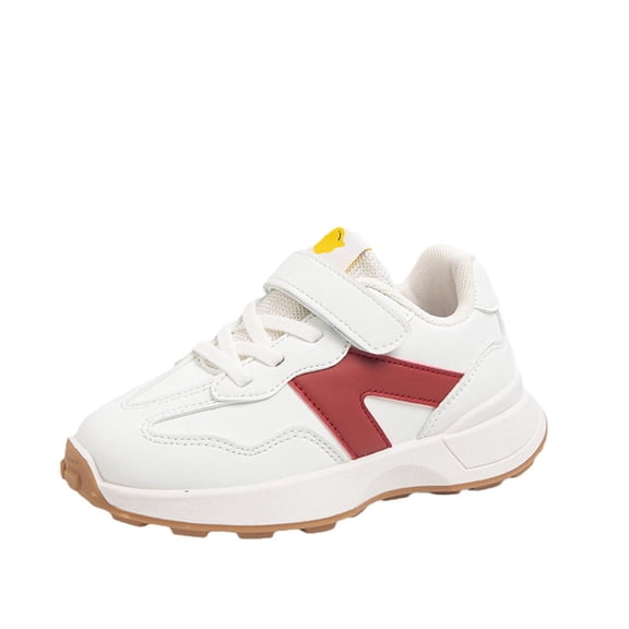 WUANDIXFA Tennis Shoes Kids Toddler Little Kid Boys Girls Lightweight Breathable Sneakers Strap Athletic Tennis Shoes for Running Walking Toddler Tennis Shoes Red,US 12.5