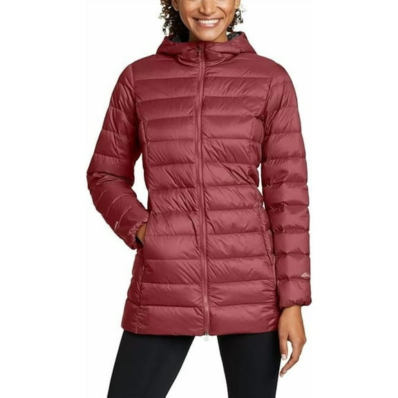 Eddie Bauer Women's CirrusLite Down Parka, Dusty Red, X-Small