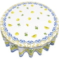 thumbnail image 2 of Decorative Lemon Round Tablecloth Waterproof Table Cloth Wrinkle Free Tablecloths for Parties Wedding & Holiday Kitchen Dinner(60 Inch Round), 2 of 6